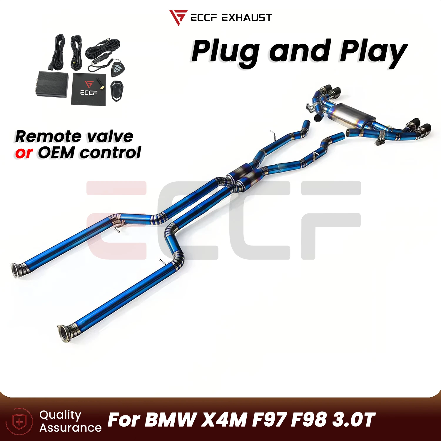 

Aggressive Exhaust Sound Titanium Catback Exhaust System For BMW X4M F97 F98 3.0T Plug and Play Performance Upgrade