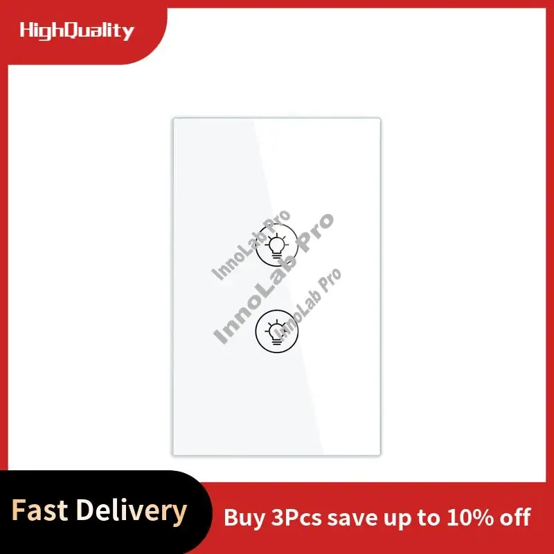 

Tuya Smart Zigbee Multi-Gang Light Dimmer Switch Независимое управление Smart Tuya APP Control работает с Alexa Home B, вилка стандарта США-A12