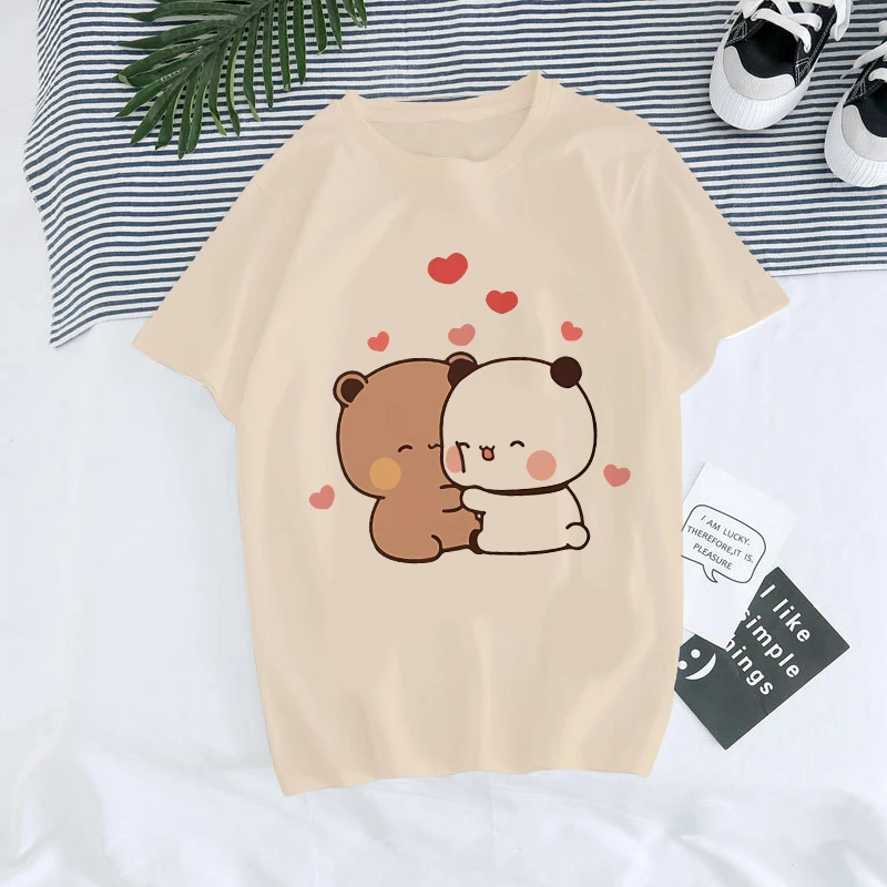 Cute Bubu Dudu T Shirt Carton Graphic T-shirt Y2k 90s Manga Shirt Women Men Funny Tshirt Gothic Harajuku Tees Tops Female/male