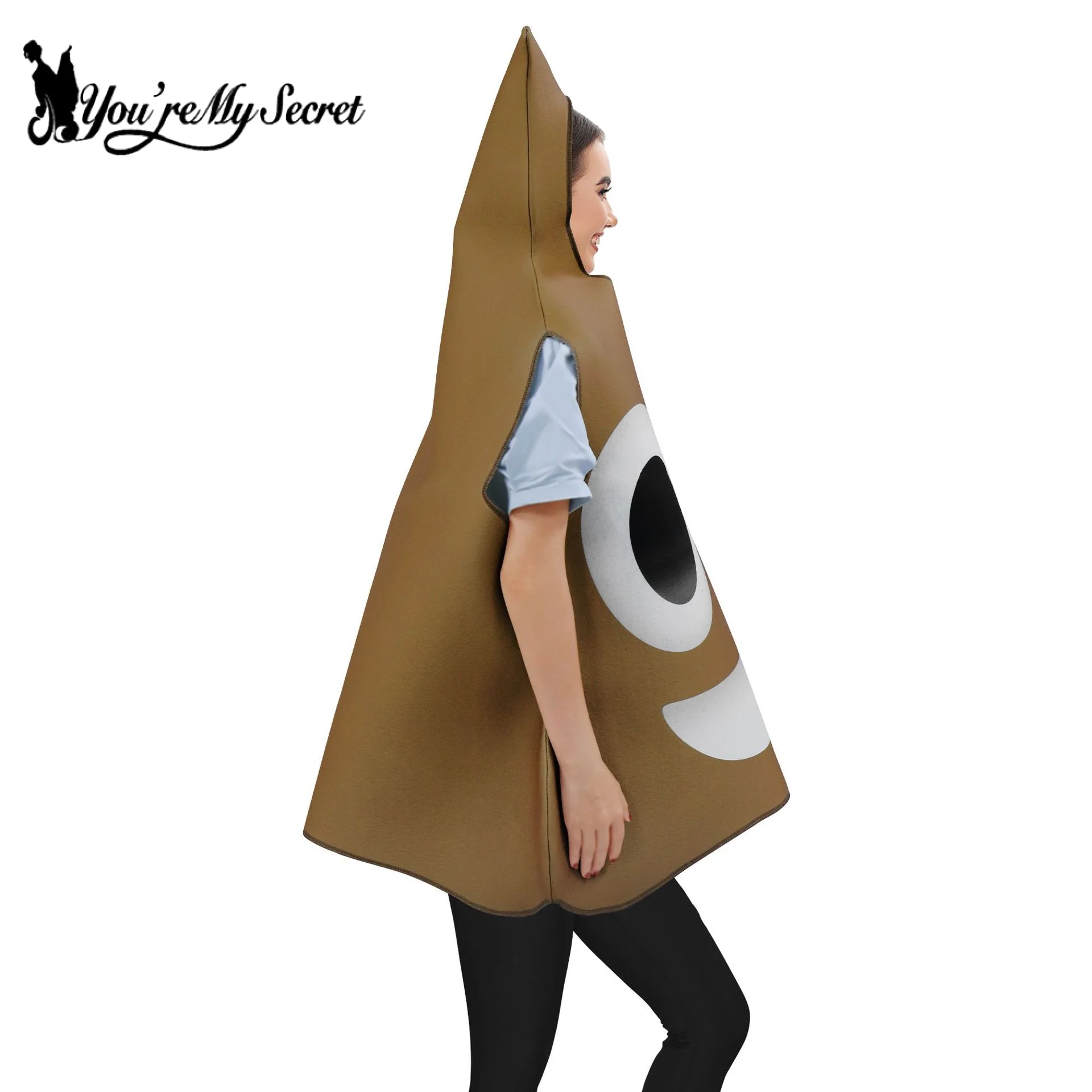 [You\'re My Secret] Adult Kids Poop Costume Funny Stage Show Costume Halloween Party Cosplay Outfit Carnival Party Fancy Dress