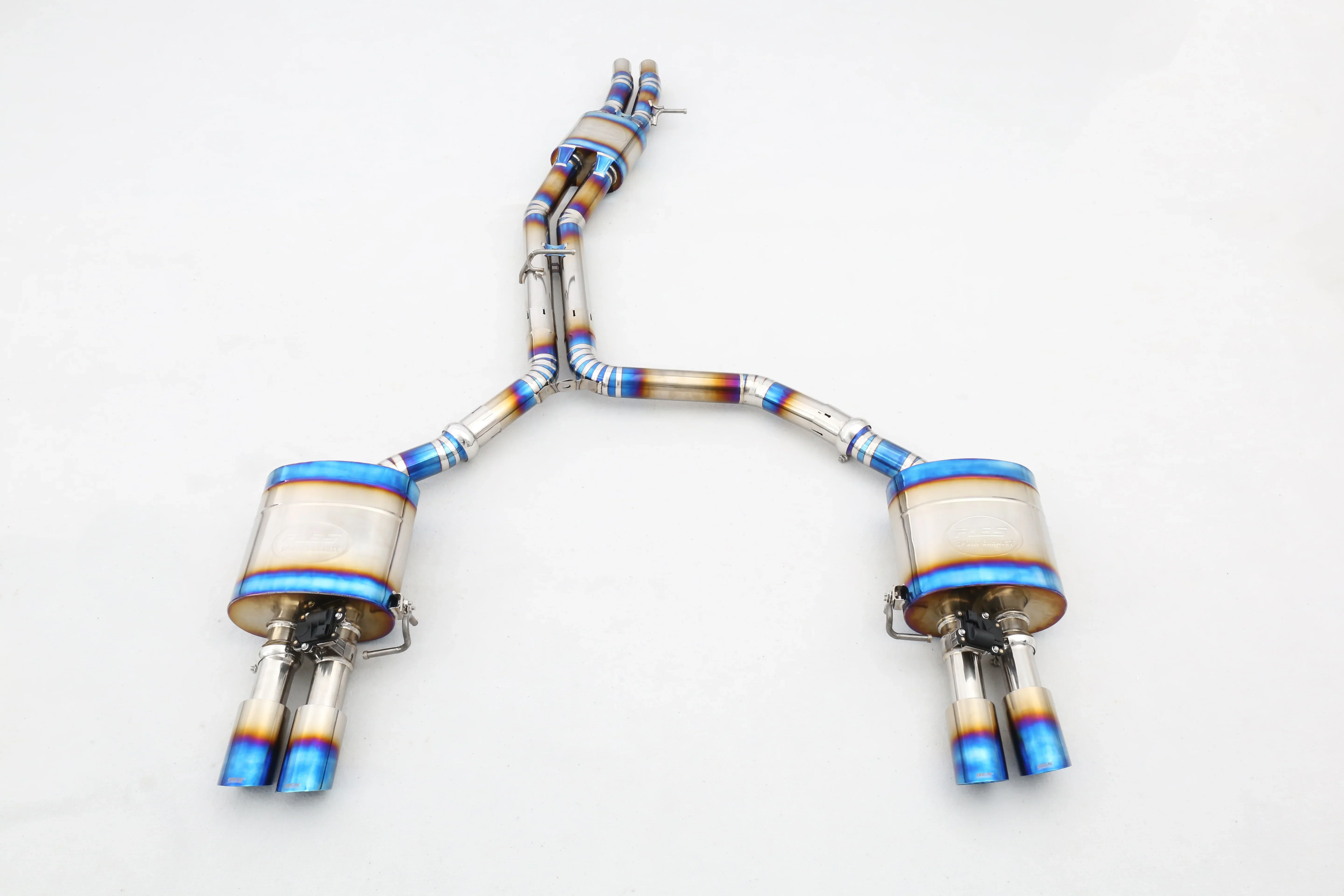 Factory Customization 304 Stainless Steel/Titanium Valved Exhaust System 2013-2017 S8 D4 4.0T EA825 Custom Exhaust Pipes