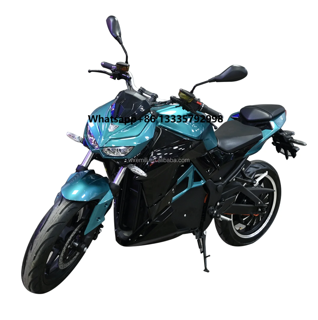 

High Power Electric Motorcycle for Adults 3000W with 17inch Long Range 72v Voltage