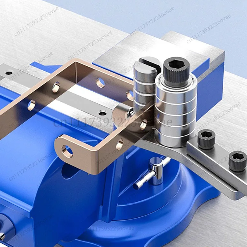Manual Sheet Metal Bender DIY Iron Block Bending Tool Steel Plate Wire Bending Machine Art Furniture Making Basic Model