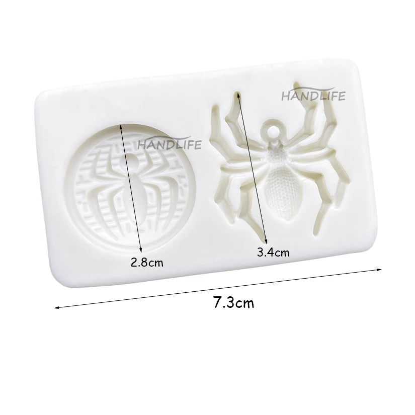 Spider Halloween stampo per dolci in Silicone Sugarcraft cioccolato Cupcake strumenti in resina strumenti per decorare il fondente