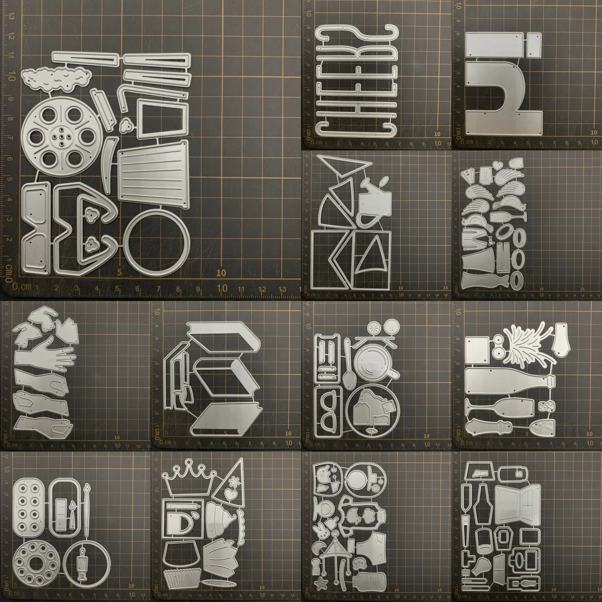 

9 kinds Wine Glass Makeup Film Metal Cutting Dies Stencils For DIY Scrapbooking Decorative Embossing Handcraft Die CutsTemplate