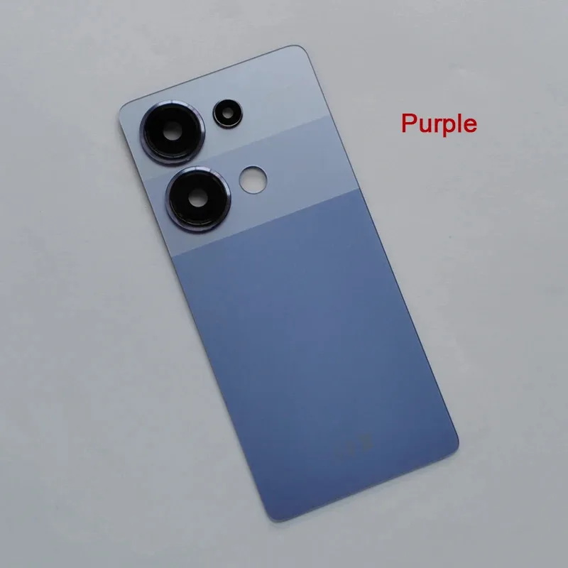 Para Redmi Note 13 Pro 4G com lente de câmera porta traseira caixa de substituição e adesivo