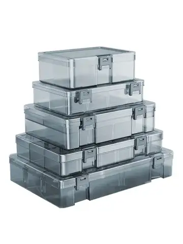 AIRAJ Plastic Tool Parts Box Storage Screw Box Tool Classification Electronic Component Drill Bit Accessories Thickened Grid Box