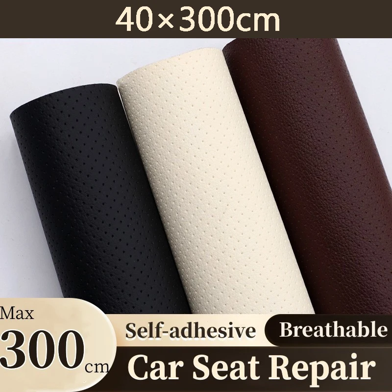 

Self-adhesive Breathable Leather Repair for Car Interior Seat Sofa Couch Patches Perforated PU Leather Fabric Stickers