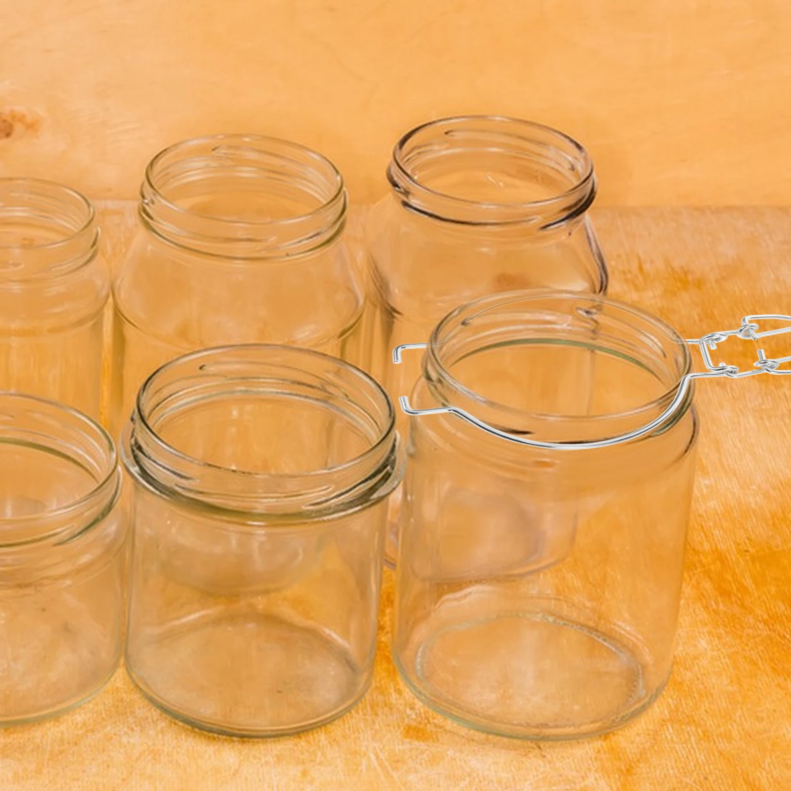 

10 Pcs Accessories Sealing Can Buckle Travel Locking Stainless Steel Latch Jars Parts