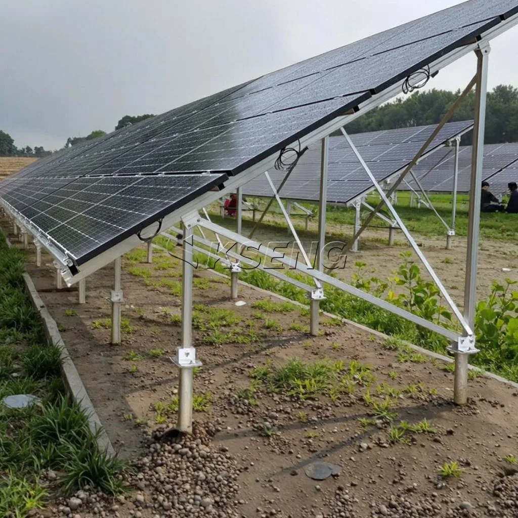 CE Commercial 2MW Aluminum Solar Ground Mounting Structure PV Panel Mounting System with Ground Screw