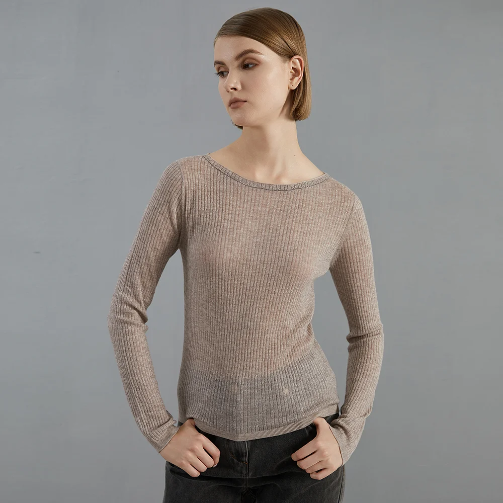 

Pop BC773 2024 New Autumn Thin Fashion Knitted Pullover Luxury Brand Women's Clothing Ladies Bright Wool Sweaters