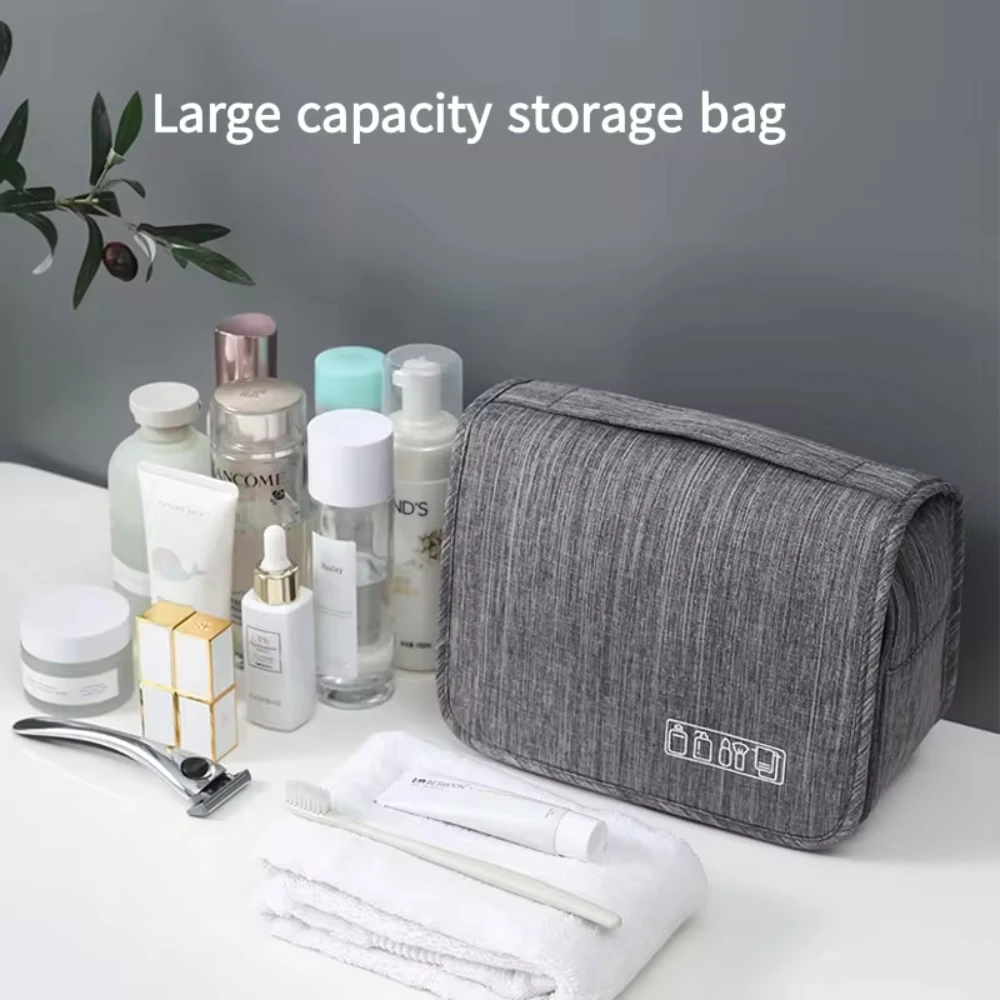 Oxford Fabric Men Business Portable Storage Bag articoli da toeletta Organizer borsa cosmetica da donna borsa da viaggio impermeabile da appendere