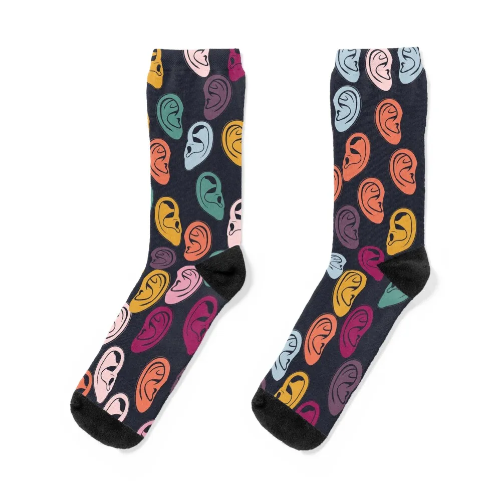 

I'm all ears - funny ears pattern Socks football cotton retro Argentina Men's Socks Women's