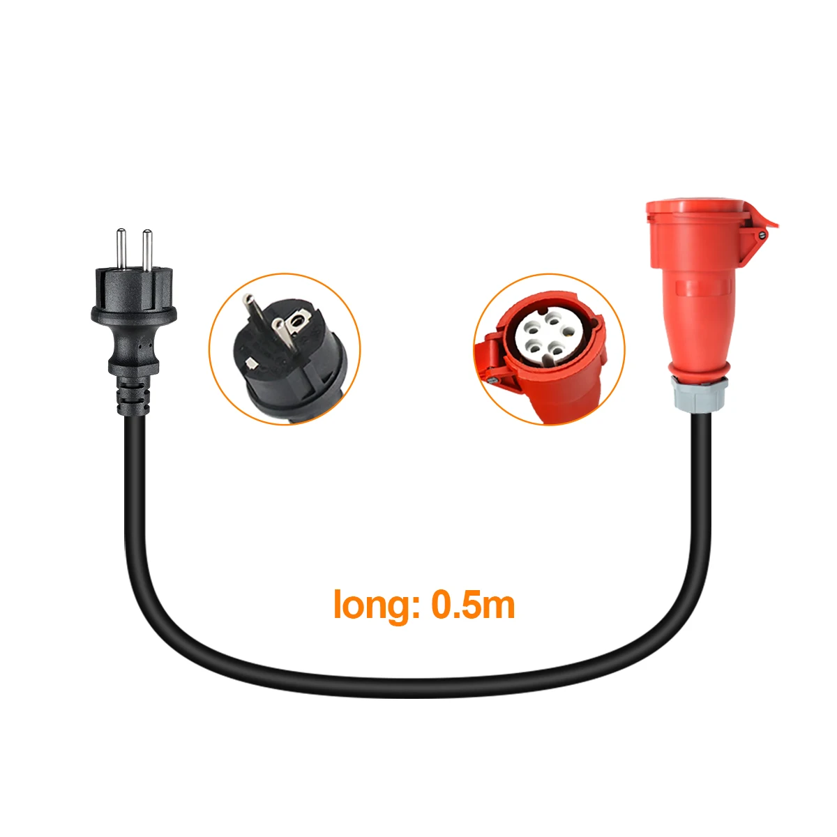 

GOODCELL CEE Red to Schuko EV Charging Adapter 16A 3Phase 11KW 220V Power Adapter With Cable For Electric Vehicle