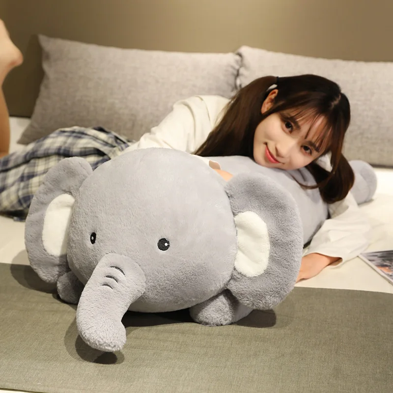 Comfortable Elephant Push Toy Throw Pillow Net Red Super Soft Cute Plush Toy Leg Clamping Doll for Kids Girlfriend 100cm 120cm