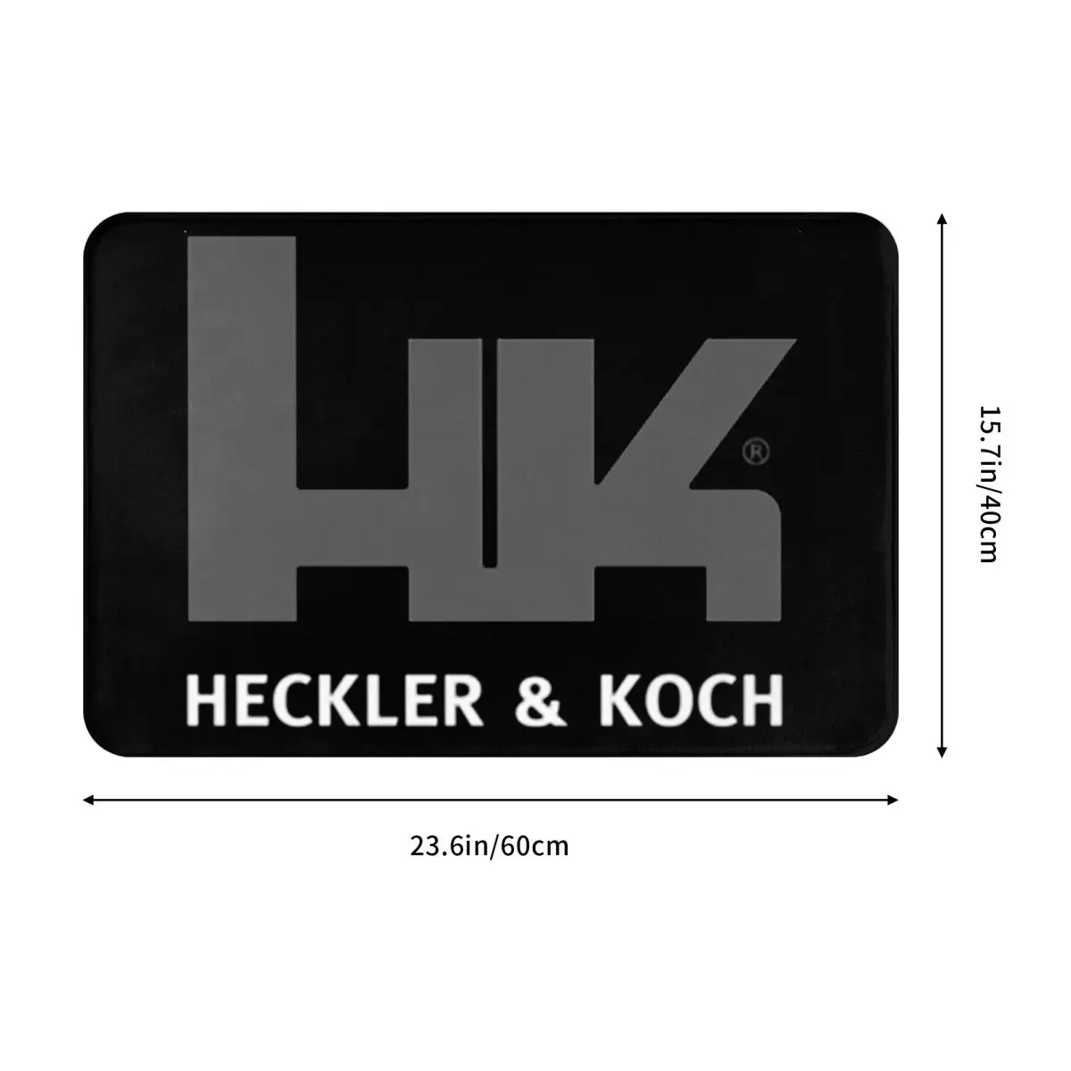Heckler Koch Hk Mg4 Gun Pistol Riffle Military Army Doormat Cushion Carpet Rug Kitchen Entrance Home Floor Mat for Bedroom