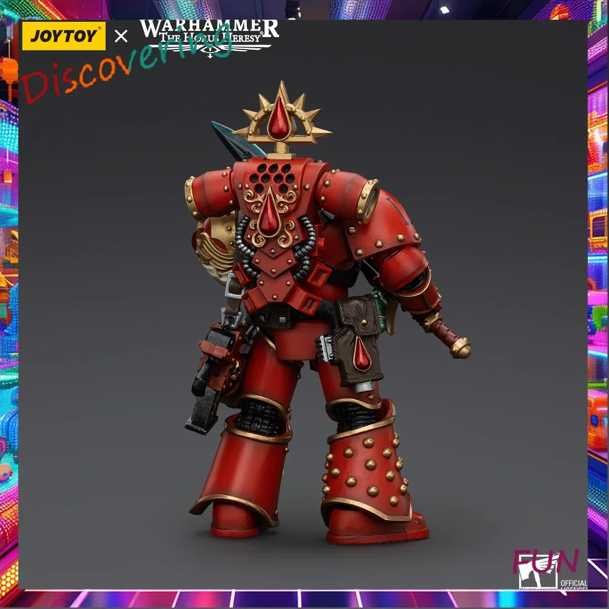 JOYTOY Warhammer "The Horus Heresy" Blood Angels Raldoron Eerste Kapitein van de Blood Angels 1:18 Figuren Game Model Mecha Speelgoed