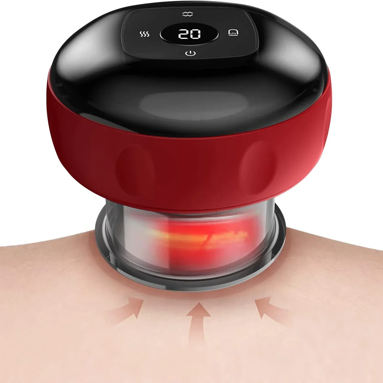 

Professional Red Light Therapy Cupping 6 Gears Rechargeable Smart Portable Cupping Massager