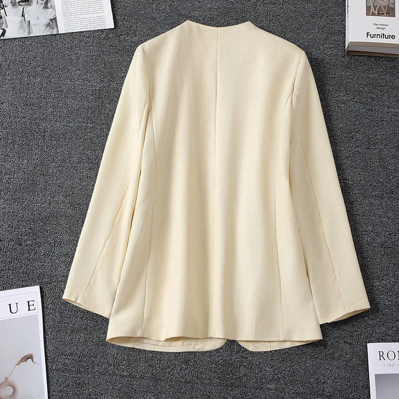 

Ele V-Ne Slim Fit Карьерный женский костюм Jaet, однотонный универсальный модный топ, элитный модный топ, весна-осень, Новое поступление