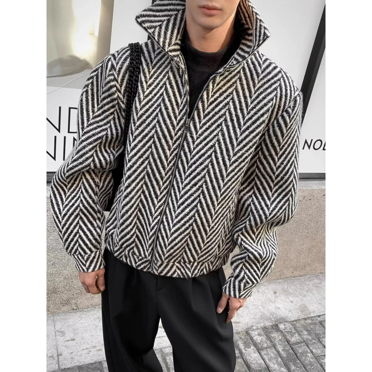 

Мужская куртка свободного кроя 2024, весенне-осенняя уличная одежда Hong Kong Faion High Street, модная корейская версия в стиле Харадзюку