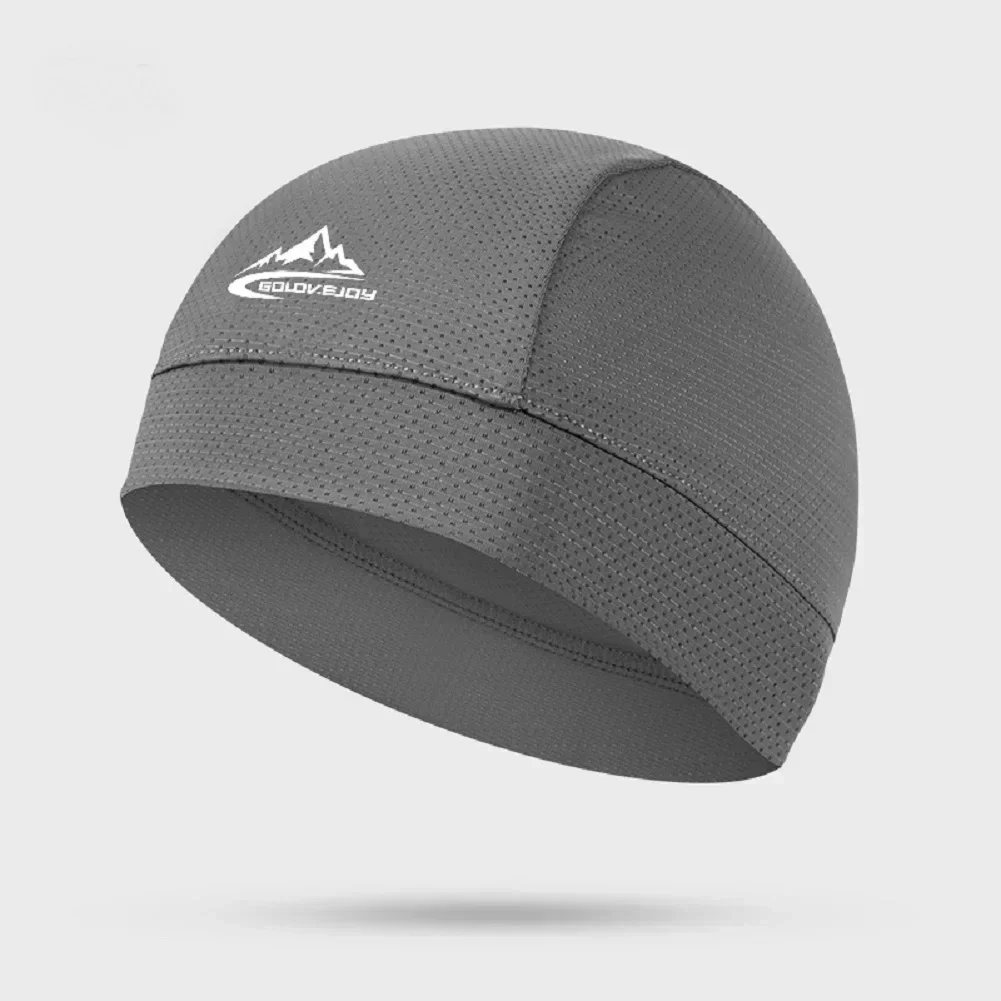 Berretto da ciclismo ad asciugatura rapida Fodera per casco da motociclista Bike Summer Riding Cappello anti-sudore Tessuto a rete antivento per