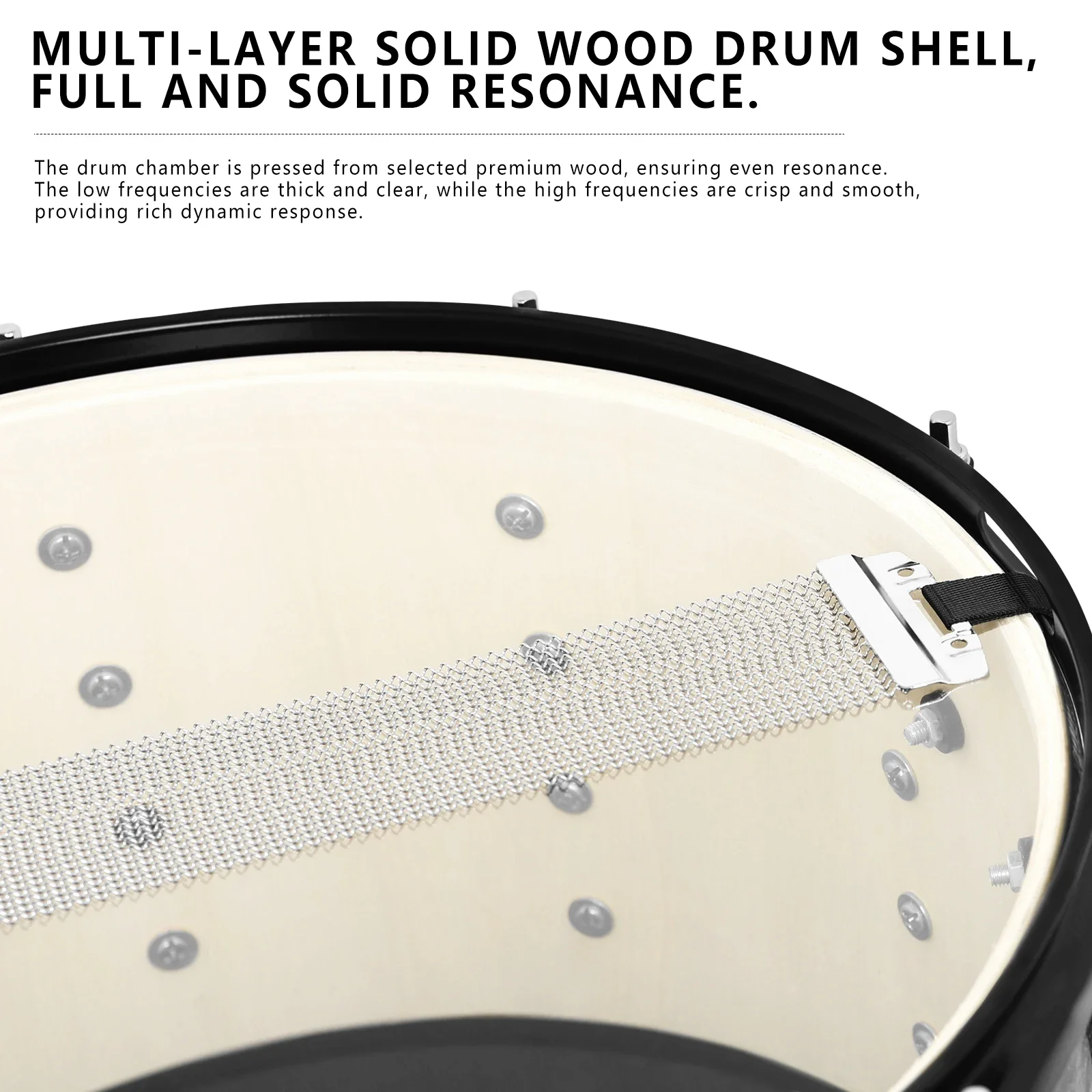 Slade Snare Drum 14X8 Zoll Premium Pappelholz-Trommelgehäuse 10-Lug Snare Drum Set Mit Trommelstöcken Professionelles Percussion-Instrument S6E8Dd1Add9154F97Bdb5Bb2Adc2Fd653H