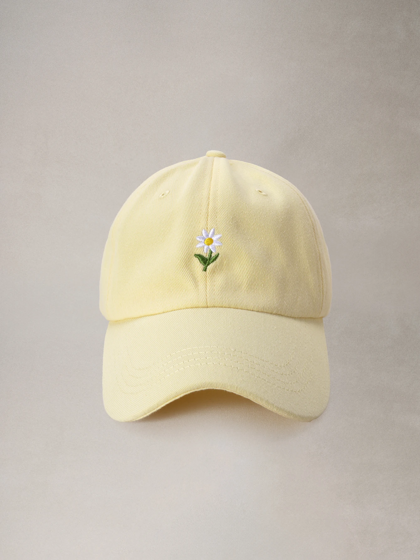 1pc Unisex Y2K Style Embroidered Daisy Flower Baseball Cap, Casual Outdoor Commuting Simple Y2K Design Sun Hat For Young People Halloween SC260413203380904342612