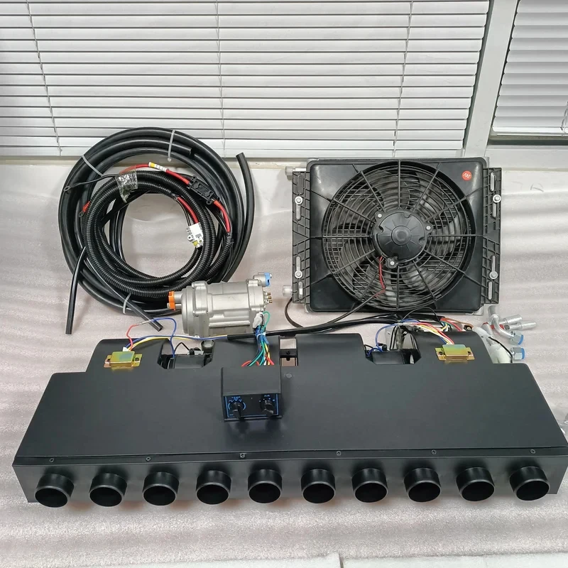 

(Sea shipping) Universal 12V 24V Vehicle Air Conditioner for Van Truck Cab AC System