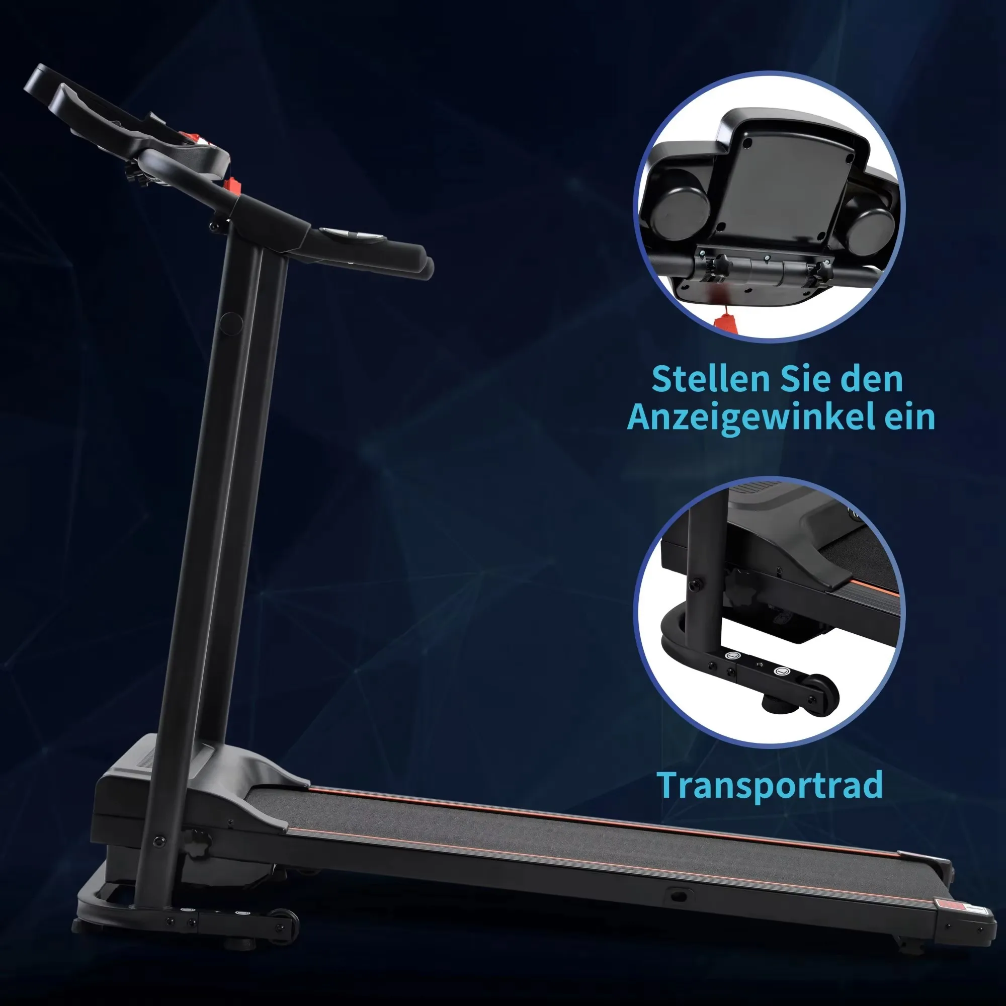 Home treadmill, weight loss electric treadmill, fully folding mini fitness equipment, exercise machine