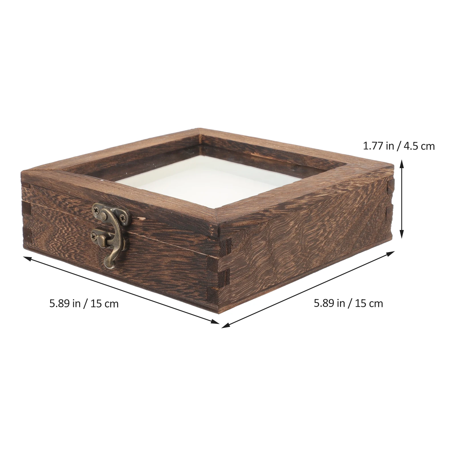 

Wooden Vintage Style Protective Showcase for Butterflies Storage Crafts Coins Jewelry Specimen Display Box Wood Showcase Insect