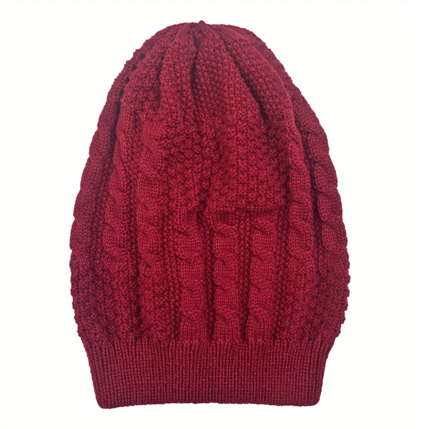 

Cable Knit Beanie Hip Hop Style Winter Warm Design Unisex Slouchy Hat For Men Women Autumn Fashion Best Seller
