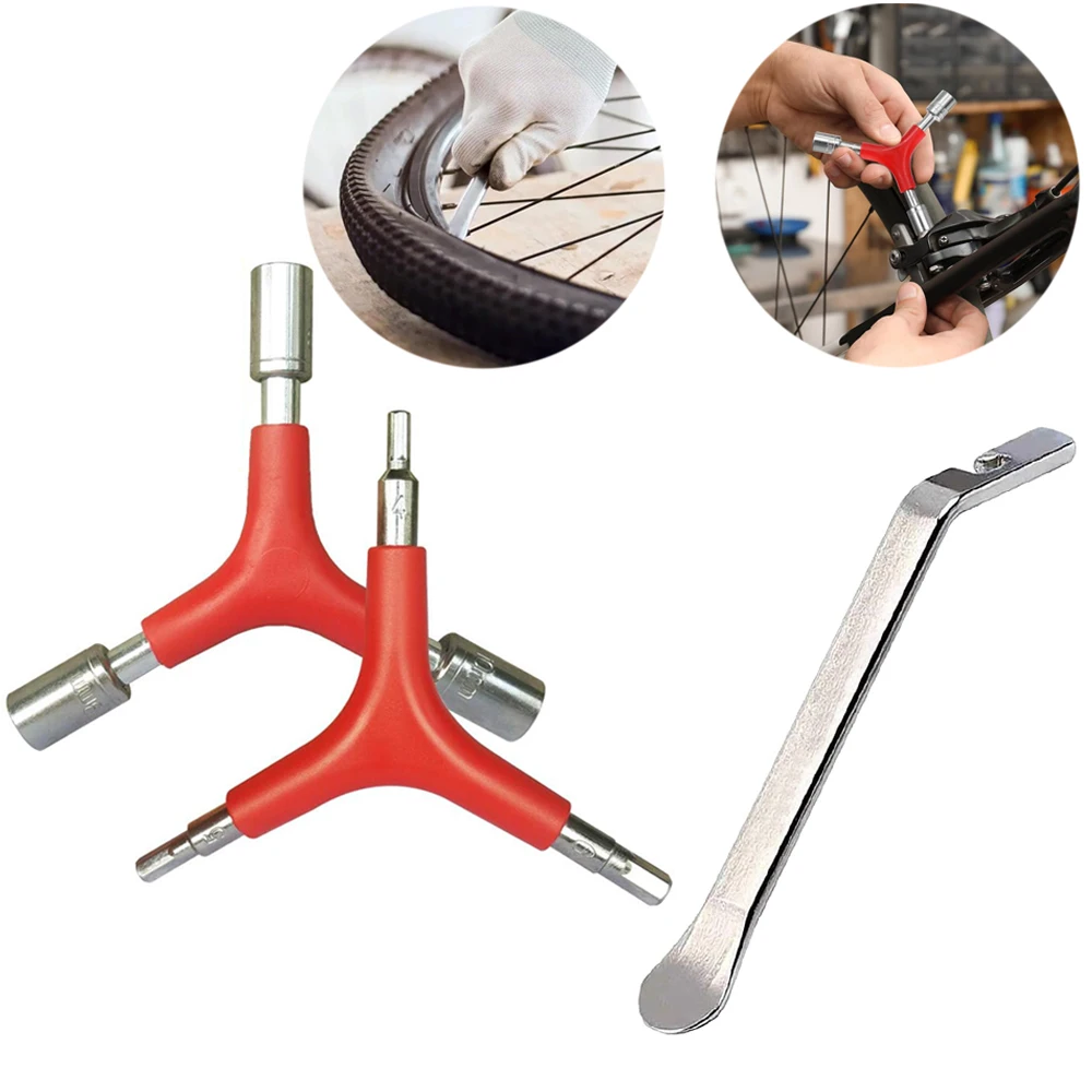 AliExpress Y-Shaped 3 Way Wrench Set 4/5/6mm,Bicycle Tire Pry Bar,Y-Type Inner Spanner Chrome Plating Portable Bike Torque Spanner 8/9/10mm
