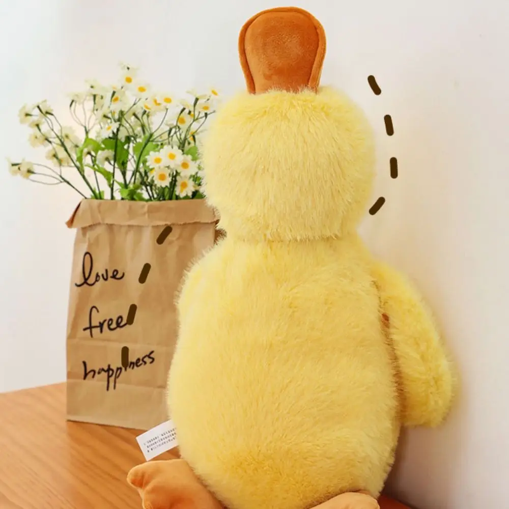 

Baby Appease PP Cotton Long Hair Duck Soft Fluffy Huggable Duck Interactive Ins Duck Stuffed Animal Home Decor