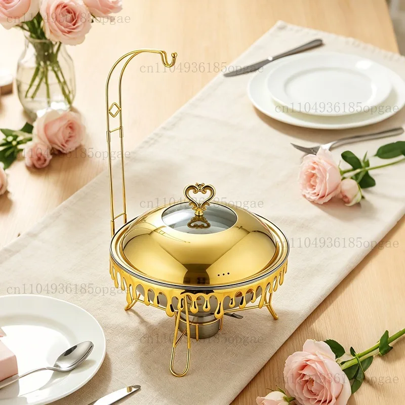 Cross-border European stainless steel buffet stove Hotel restaurant Alcohol heating Buffy stove Breakfast insulation stove