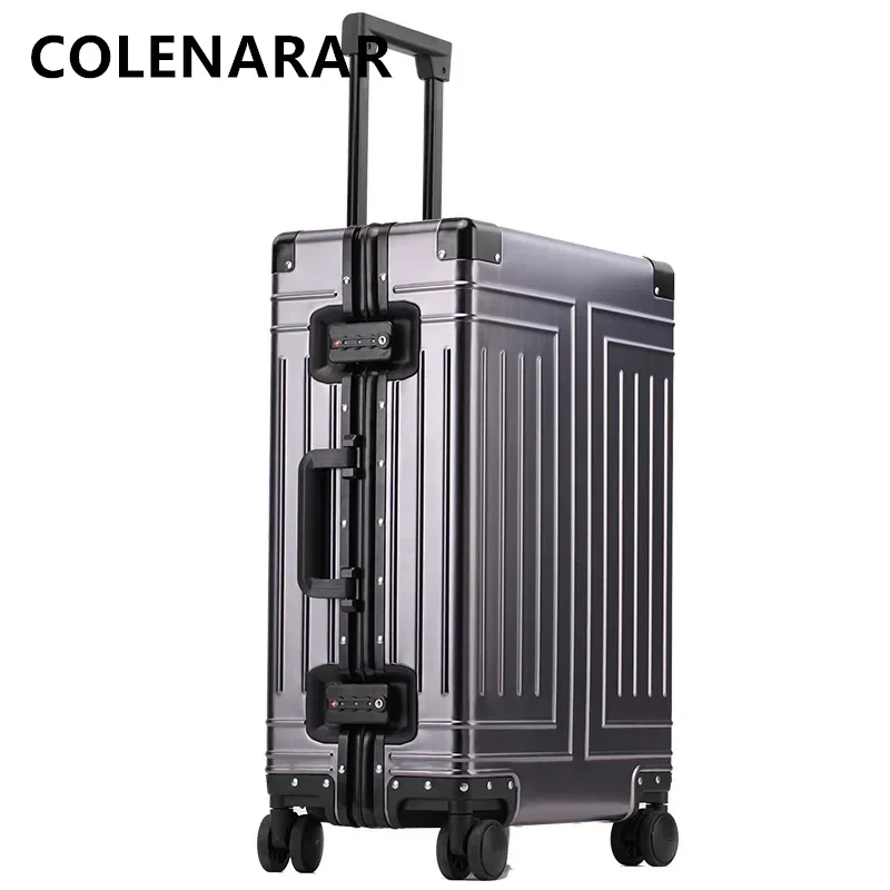 COLENARA-Valise de Voyage, Valise à Roulettes, Tout Aluminium, Alliage de Magnésium, Valise d\'embarquement, 29 Amaran, 20 \