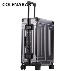 COLENARA-maleta de viaje de alta capacidad, maleta con ruedas de 20 