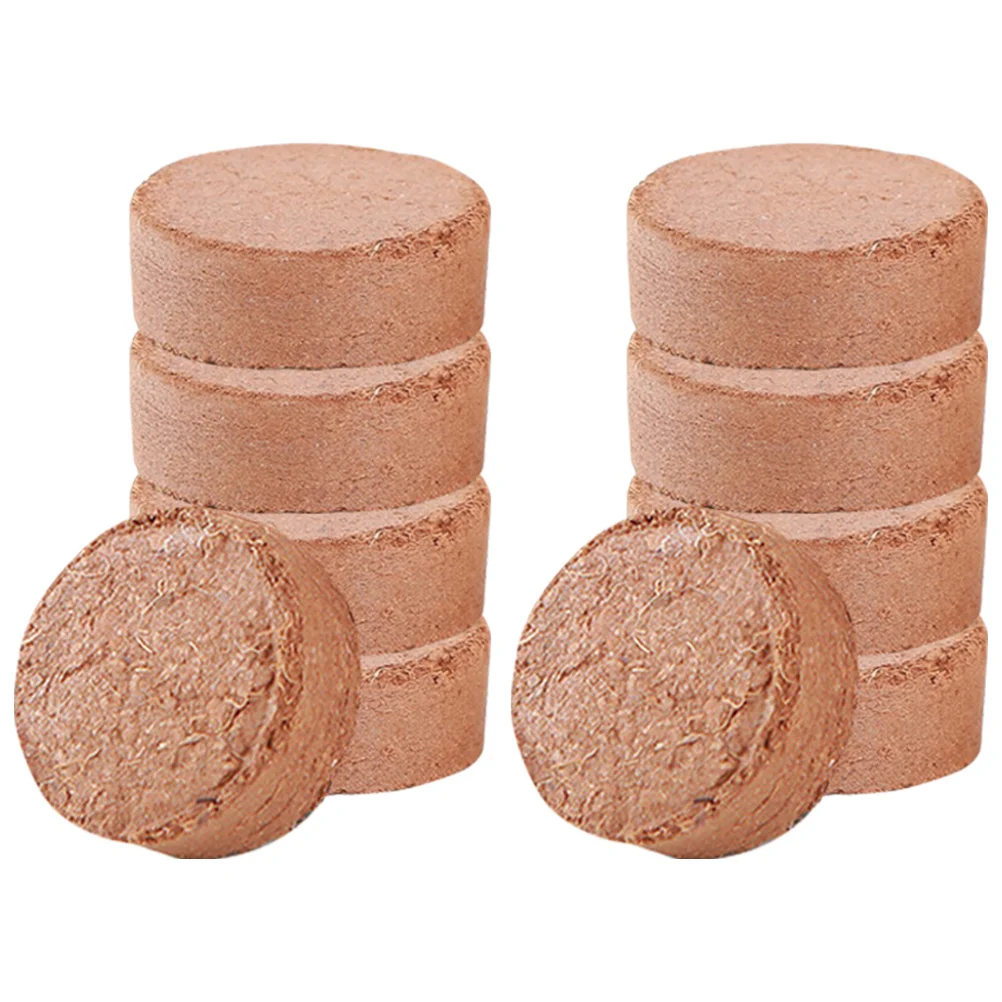 60 Bloques de Turba Comprimida, Bloques de Tierra Nutritiva para Jardinería Interior y Exterior, Semilleros, Bloques de Tierra Nutritiva para Plantar