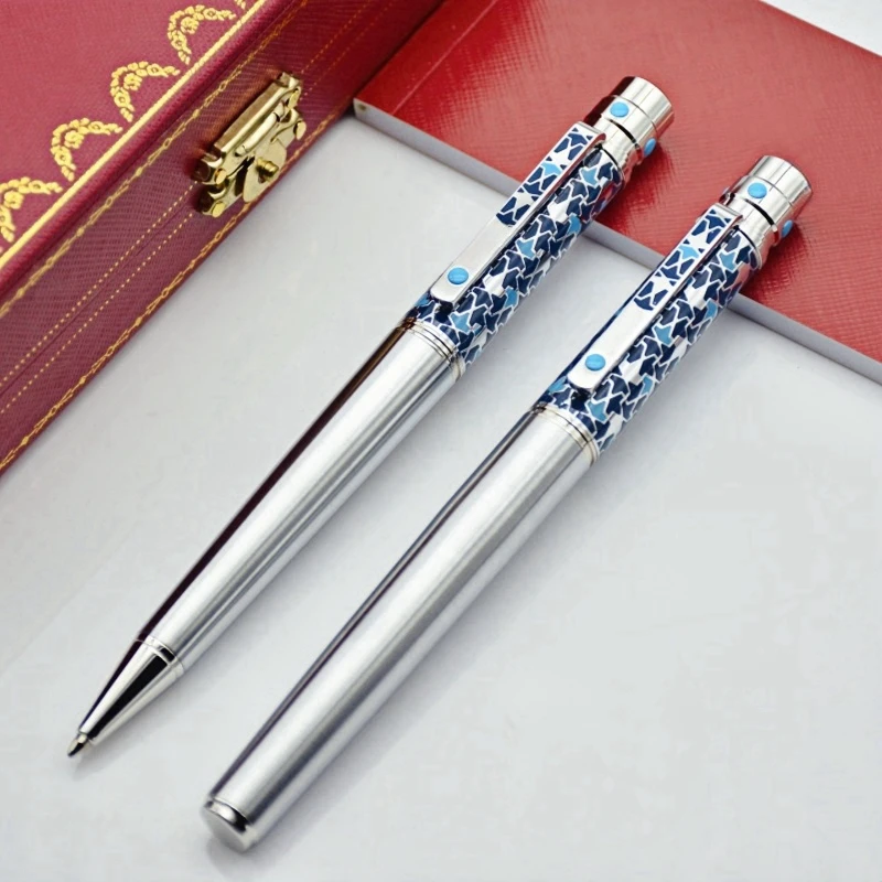 AAA High Quality Santos Series Ct Metal Rollerball Pen Special Design Office School Writing Ballpoint Pens With Serial Number