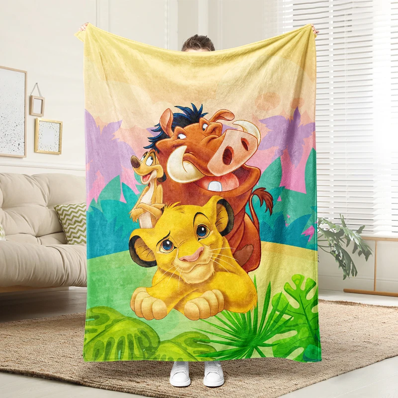

Simba The Lion King Flannel Blanket Fluffy Cozy Throw Adult Nap Blankets Soft Bedding Sofa Blanket for Party Home Decorations