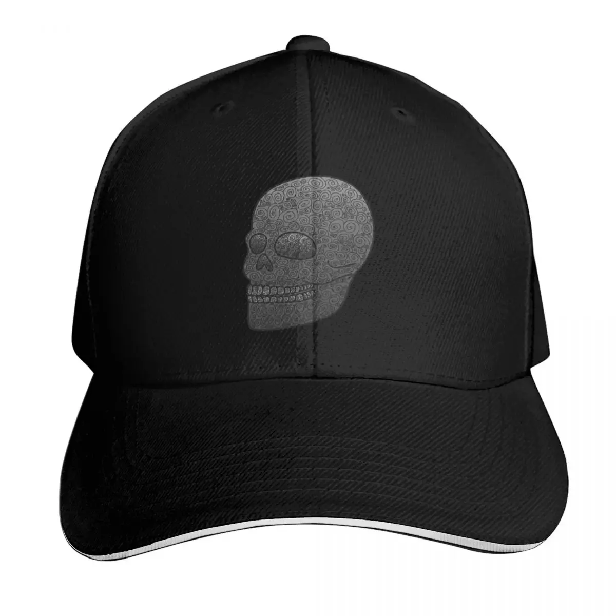 Swirly Skull Baseball Cap Hat Baseball Cap Bobble Hat Hip Hop summer hat Men Luxury Brand Women's