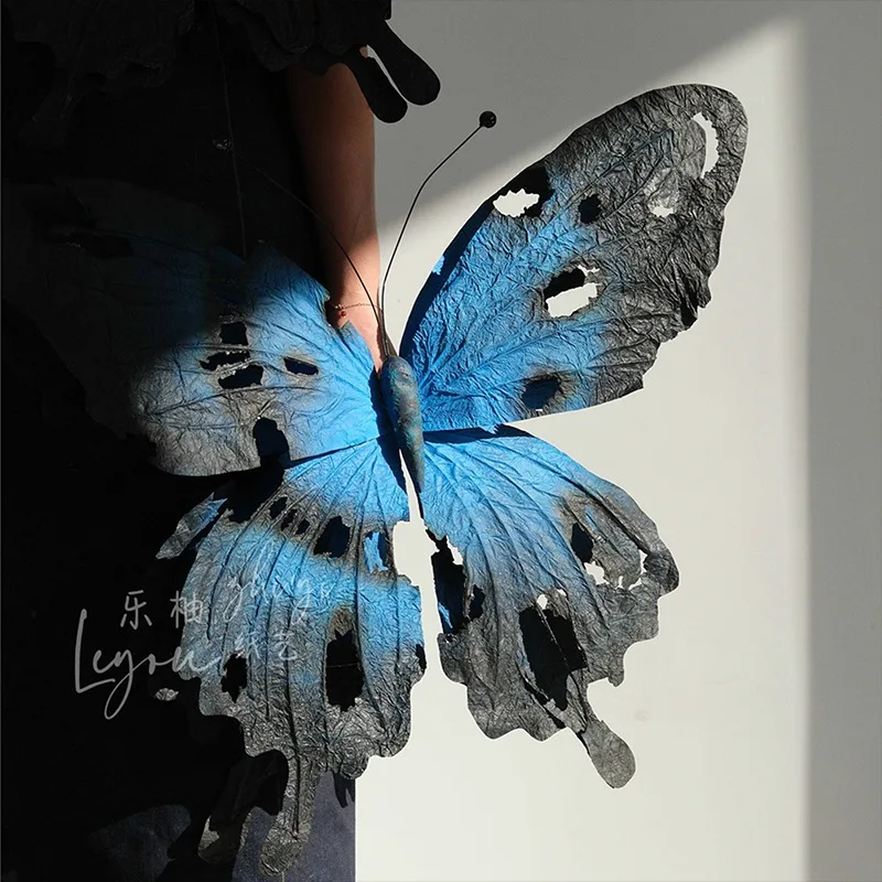 

Large Paper Butterflies Photography Decoration Props Broken Artificial Butterfly for Wedding Backdrop Window Display Decoration