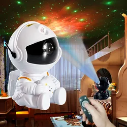 New Spaceman Projection Light Star Galaxy LED Projector Night Light Ambient Lamp For Room Bedroom Decoration Holiday Party Gift