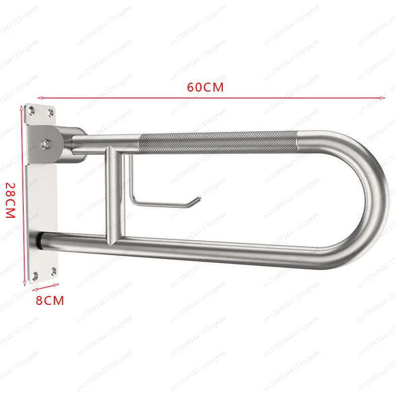 304 stainless steel barrier-free safety handrail project handrail wall-mounted toilet handrail disabled anti-skid and anti-drop