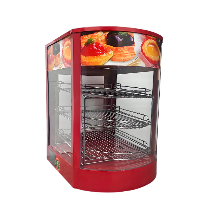 Commercial Food Warmer Display 5-Tier Electric Pizza Warmer Display Pastry Display Case Restaurant Heated Cabinet