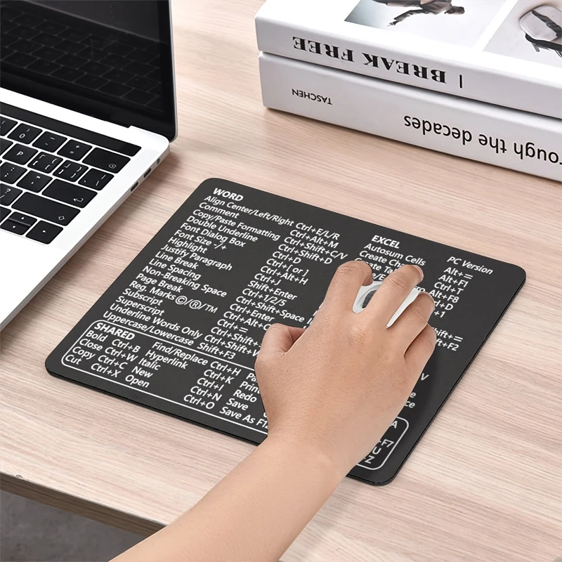 Excel Shortcuts Coworker Gift Account Mouse Pad Table Keyboard Carpet Printing Desk Computer Gamer Play Gaming Mousepad Mat PC