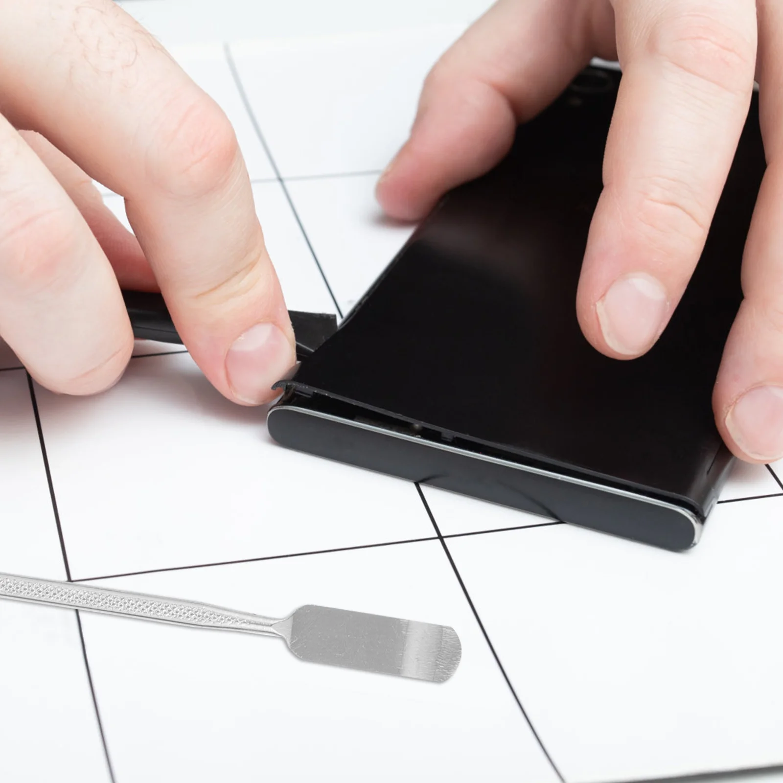 3 في 1 من الفولاذ المقاوم للصدأ بتصميم مزدوج الرأس أداة إصلاح فتاحة احترافية لصيانة الهاتف اللوحي المحمول