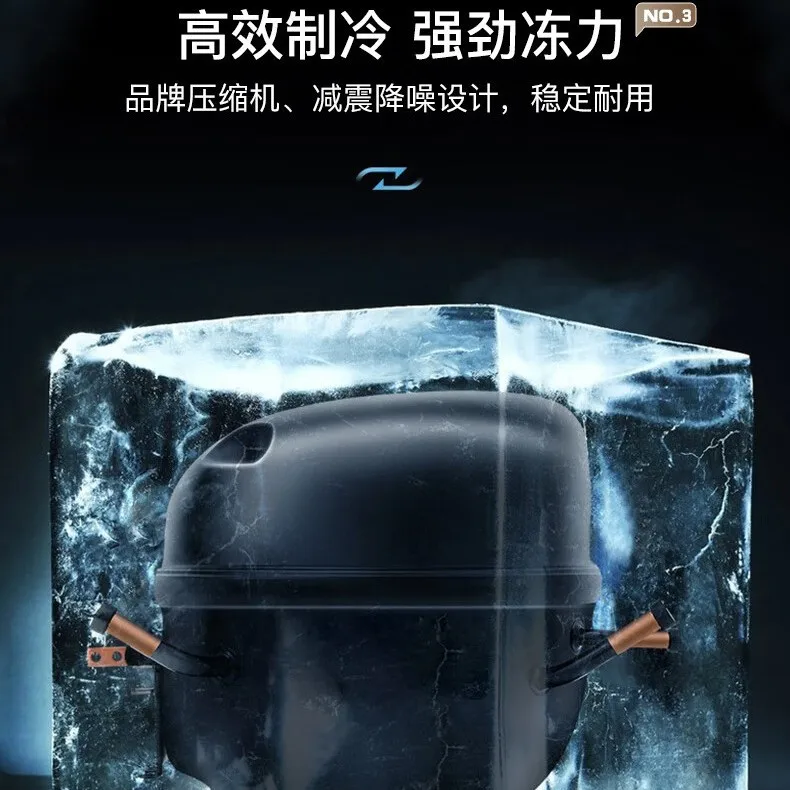 Холодильник Chigo, мини-маленький замороженный холодильник с двойной дверью, комната для аренды в общежитии, начиная с одного маленького холодильника