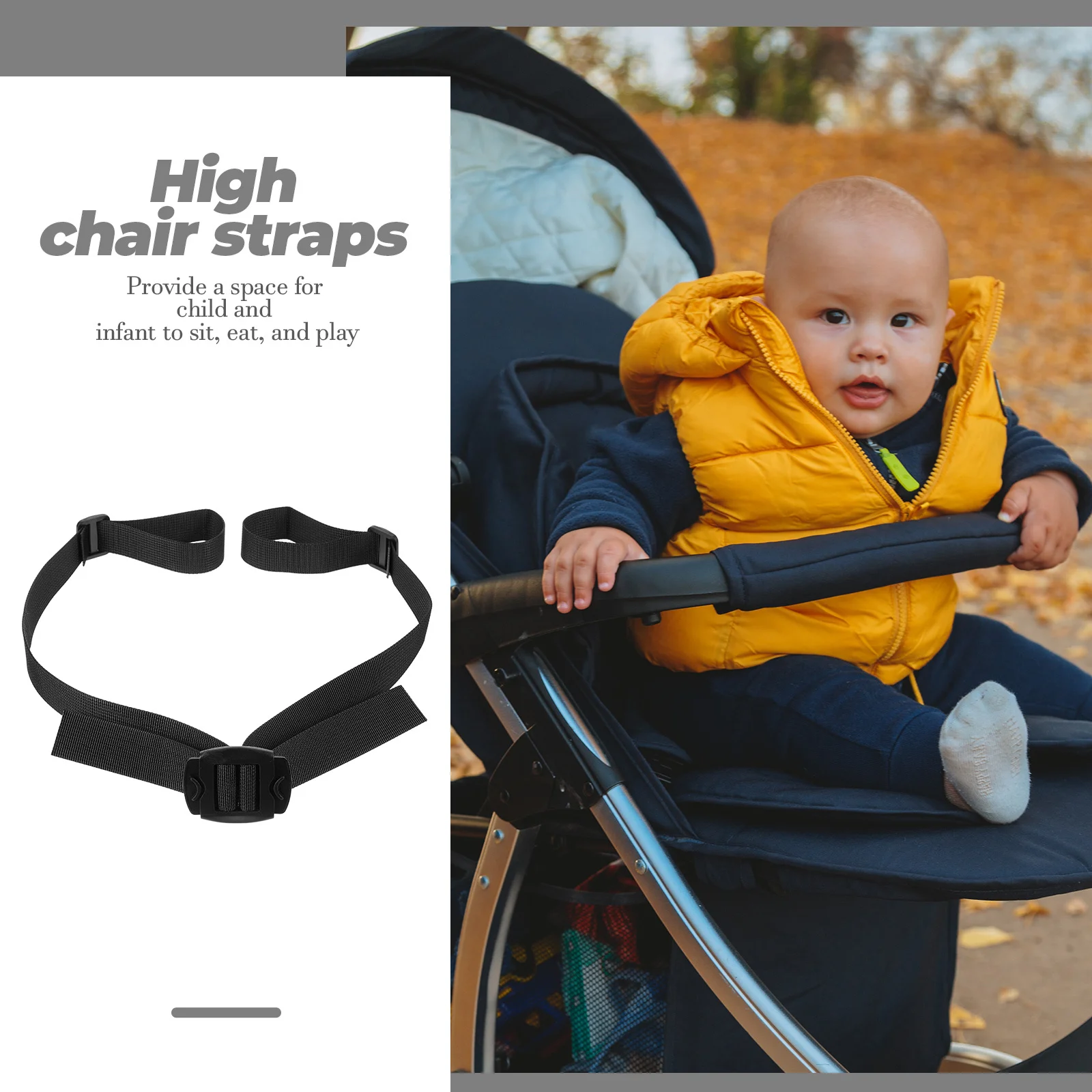 Sangle universelle légère et sécurisée pour bébé, haute sécurité, adaptée aux nourrissons et aux tout-petits, facile à installer, démonter les sangles de chaise haute
