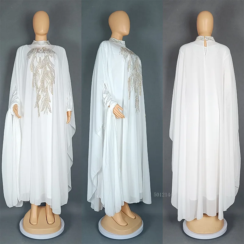 

Elegant African Wedding Dress for Women Long Maxi Kaftan Robe Muslim Fashion Abaya Dashiki Turkish Style 2025 New
