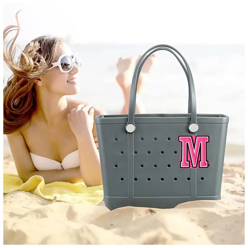 Bogg Bag Roze Letter Charme, Bogg Bag Accessoire Charme, Letter Insert Charme, Compatibel Met Bogg Bags En Gewoon Southe